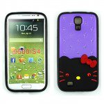 Wholesale Samsung Galaxy S4 Diamond Kitty Case (Purple)